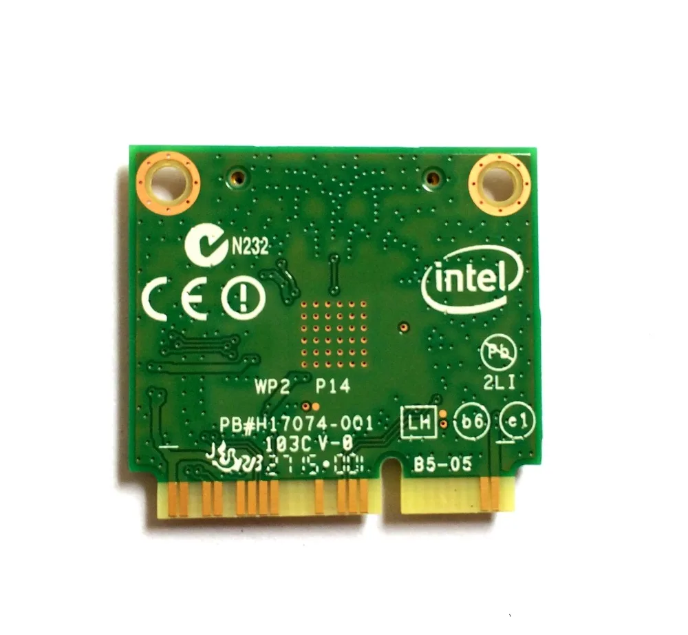 Intel Двухдиапазонная Беспроводная 7260 Intel7260 7260AC 7260HMW 2,4& 5G 867M BT4.0 MiniPCIe WiFi беспроводная карта