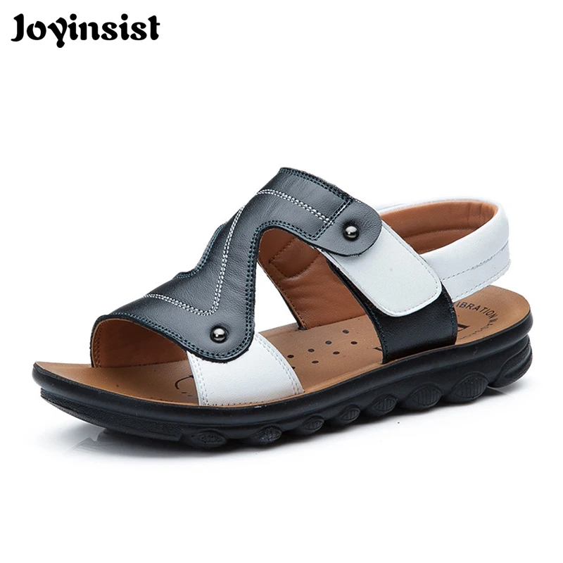 

2019 Brand Summer Beach Sandals Kids Sandals boys Leather Summer Shoes Casual Sport Sandals General Leather Sandals