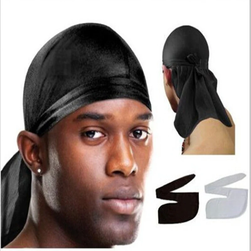 Foulard en coton imprimé style durag 