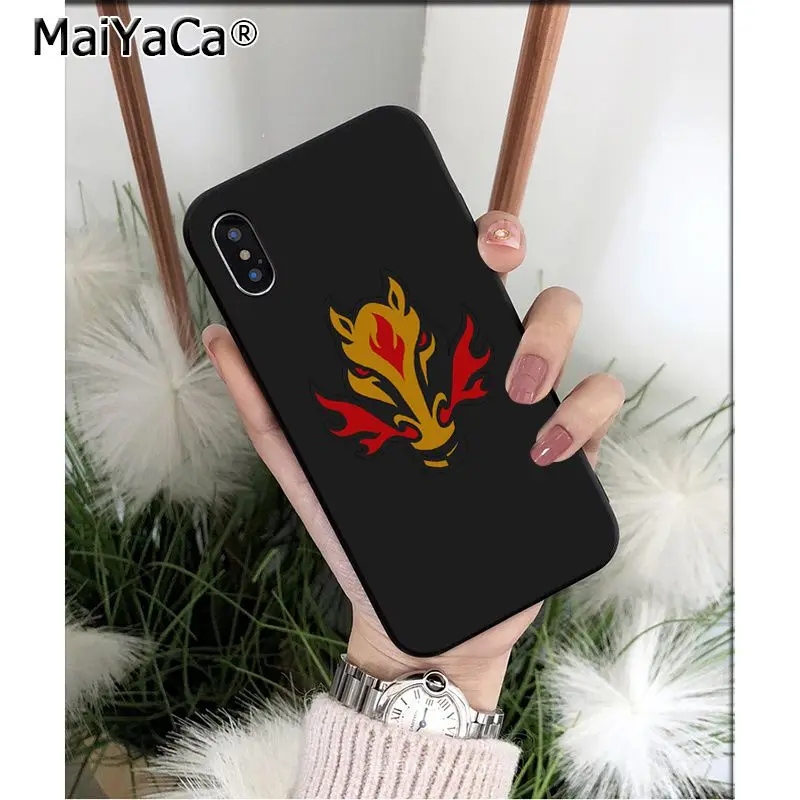 MaiYaCa Calgary Flames ТПУ Мягкие аксессуары для телефонов чехол для телефона для Apple iPhone 8 7 6 6S Plus X XS MAX 5 5S SE XR Чехол для мобильного телефона s - Цвет: A6