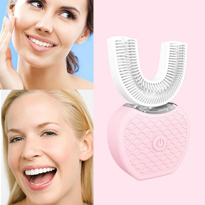 

Whitening Teeth Adults Ultrasonic Toothbrush Silica Gel 4 Colors Portable High Efficiency Family Comfortable