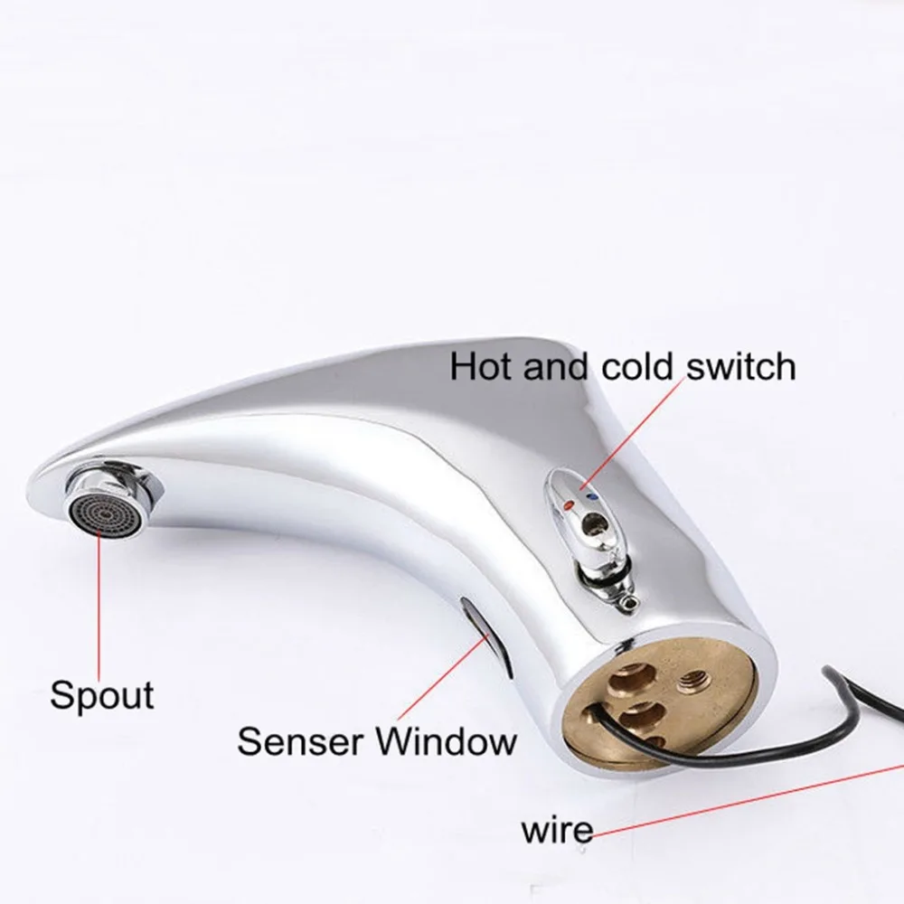 Preise Bad Becken Waschbecken Armaturen Sensor Automatische infrarot Badezimmer Waschbecken Wasserhahn Touchless Heißer und Kalten Wasser Mischer Kran EL221