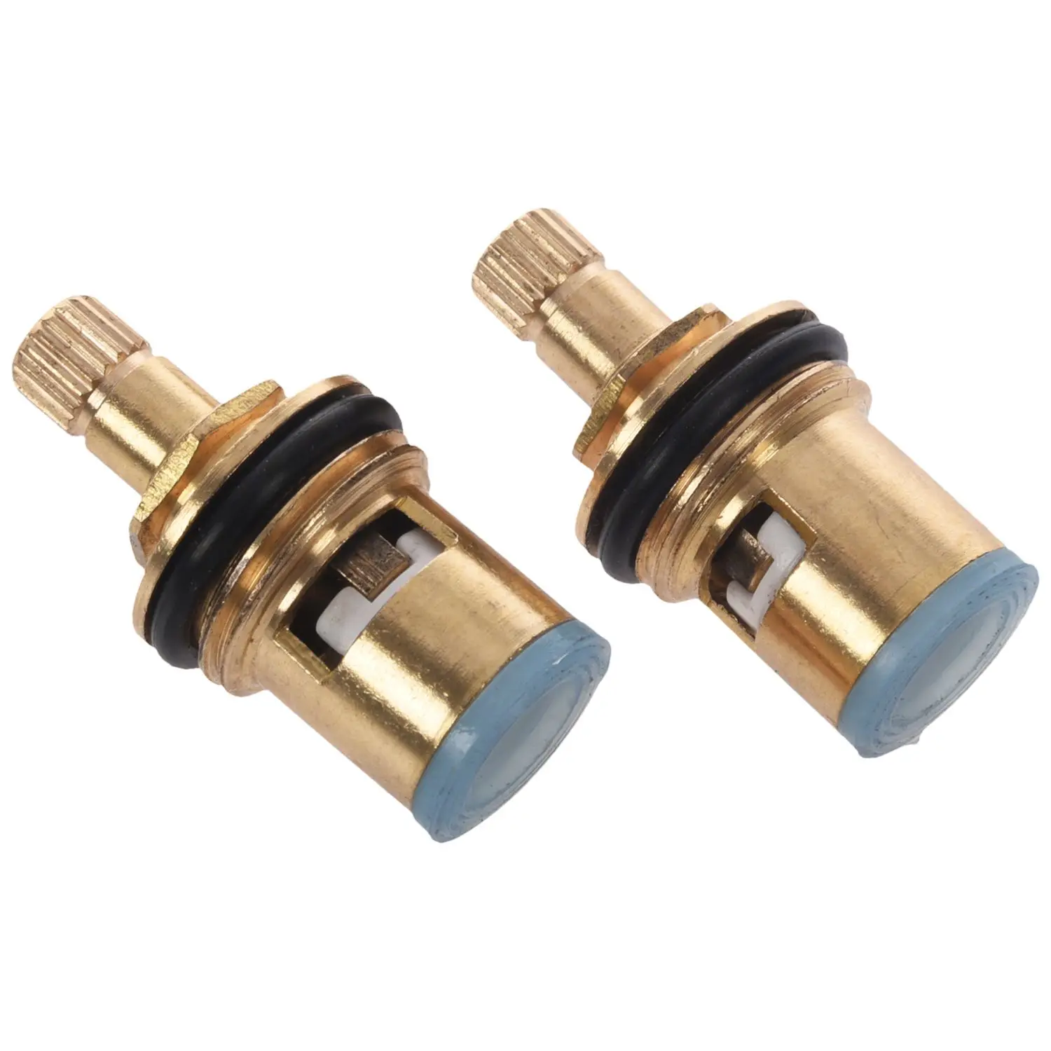 

Hot sale 2 pcs 1/2" 20 Teeth Ceramic Tap Cartridge Disc Quarter Turn Valve Replacement Hot Cold