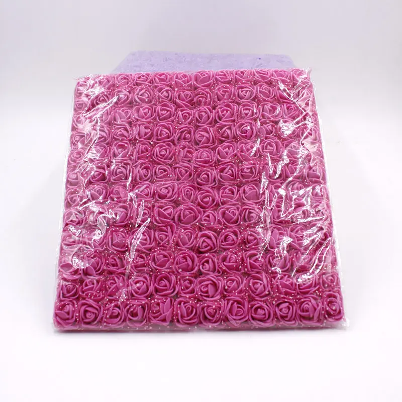 144 шт 2 см мини-поролоновая роза искусственный цветок букет многоцветная роза цветок Свадьба Скрапбукинг цветок розы для декорирования поддельные