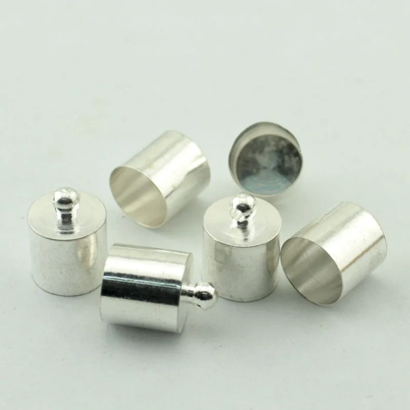 Silver Gold Metal Tassel Caps End Caps Leather Cord Clasps DIY Jewelry