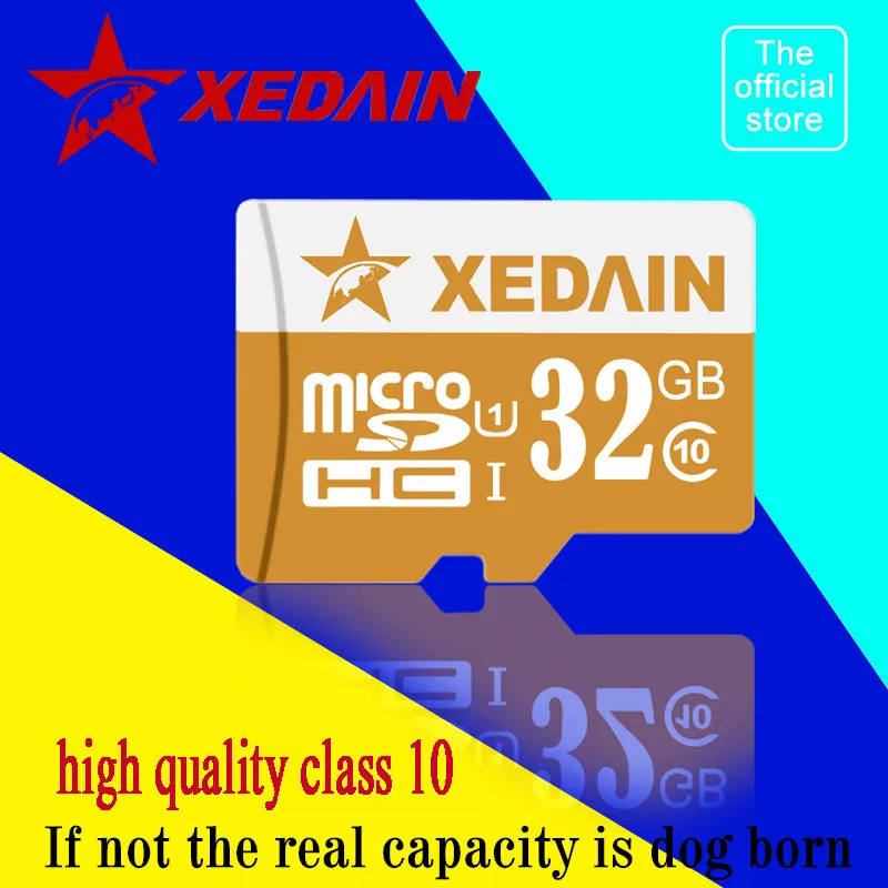 Хорошее качество XEDAIN сертифицированных карты памяти Micro SD Card 16 ГБ 32 64 Class10 Гб TF