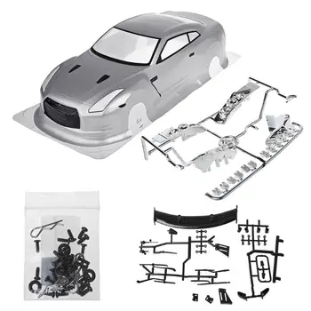 

HSP 1/10 RC Car PVC Shell NISSAN GTR35 with Lamp Cup Rear Wing MAY-9