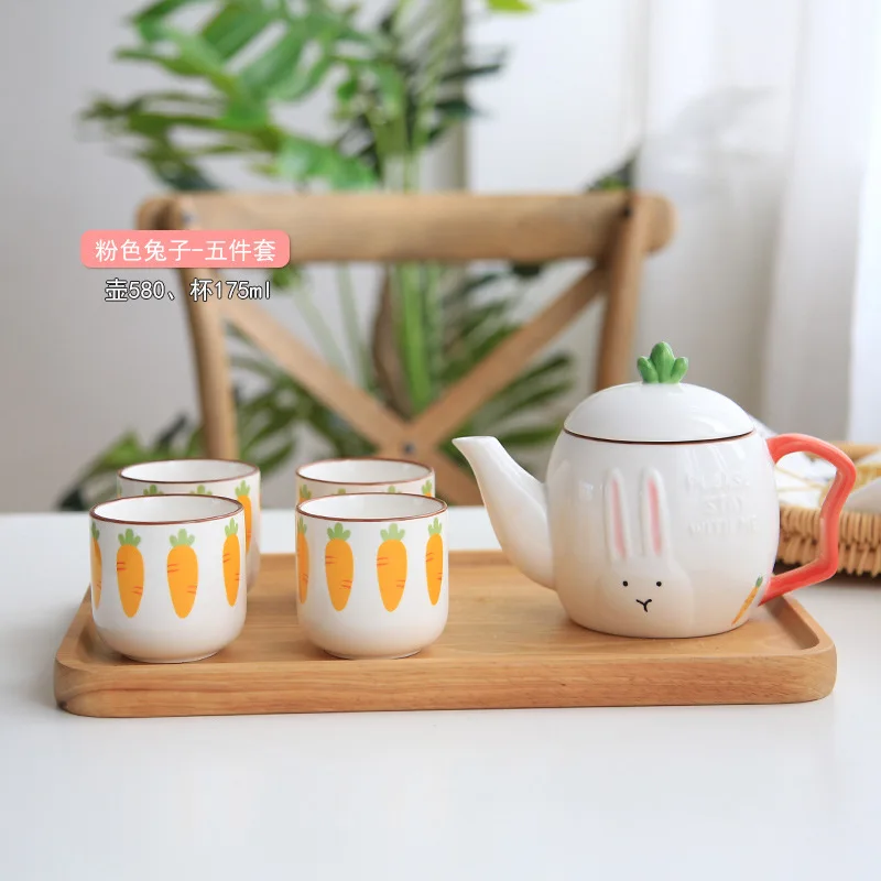5PCS Tea sets coffee sets afternoon tea sets family coffee sets (4)