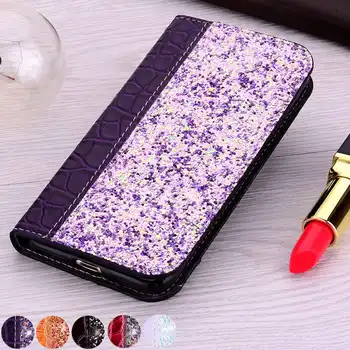 

Bling Croco Wallet Case For Samsung Galaxy A5 2017 Glitter Luxury Alligator PU Leather Stand Flip Cover for samsung a520 case
