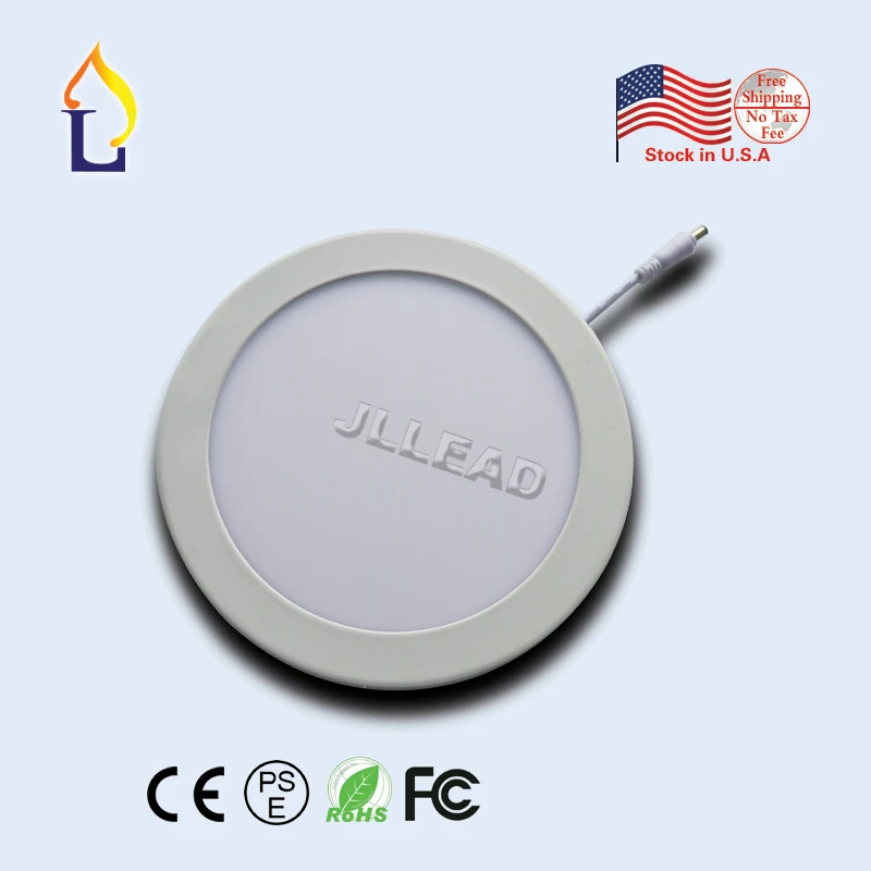 

2 Pack US stock 12W cut-size diameter 6.102" and 18W cut-size diameter 8.071" led panel down light round type AC85-265V