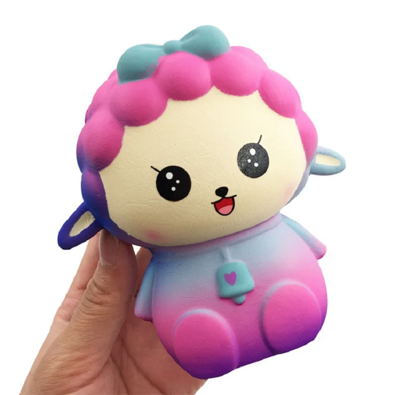 Jumbo Kawaii милые Galaxy овец Squishy Хлеб крем ароматизированный медленный нарастающее при сжатии игрушки моделируется питания стресса игрушка 12*8 см