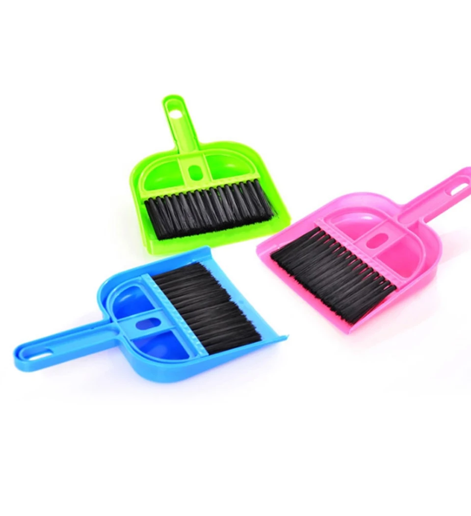 

Mini Desktop Plastic Sweep Cleaning Brush Small Broom Home Dustpan Set Brushes For Cleaning