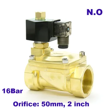 

GOGO Normally Open 2 Way Pilot Diaphragm Brass electric solenoid water valves 2 inch 24V 220V AC 50mm PX-50K NBR 0.5-13bar
