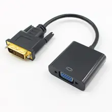 Для HDTV 1080 p DVI 24+ 1 адаптер DVI-D 24+ 1 25Pin штекер в VGA 15Pin модный практичный активный кабель конвертер