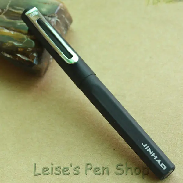 

JINHAO LAMY LIKE EXECUTIVE FROSTED BLACK ROLLER BALL PEN SILVER CLIP HIGH QUALITY BEST DESIGN