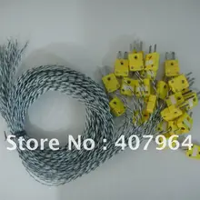 Сварная точка типа K термопара с Омега коннектором, 2*0,2 мм, Длина 2000 мм