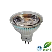 50 шт./лот с регулируемой яркостью 5 Вт MR16 GU10 COB Светодиодный прожектор Стекло body AC/DC 12 V теплый белый холодный белый