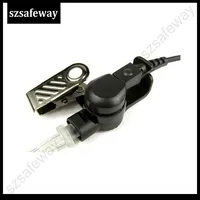 צינור צינור צינור 50 אוויר הקשב לקבל האוזנייה רק ​​3.5 מ"מ אוזניות רק עם צינור אקוסטית עבור מיל רמקול רדיו שני הדרך (3)