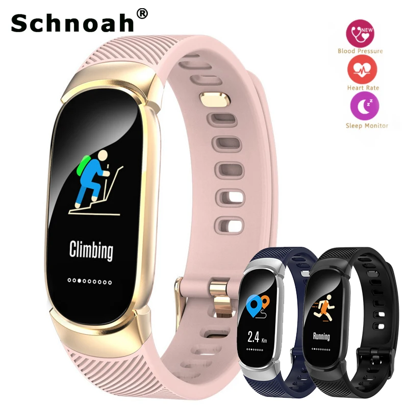 

Schnoah Smart Watch Men Women Outdoor Sport Fitness Watch Heart Rate Monitor Blood Pressure Oxygen Health Watch pk mi band 3