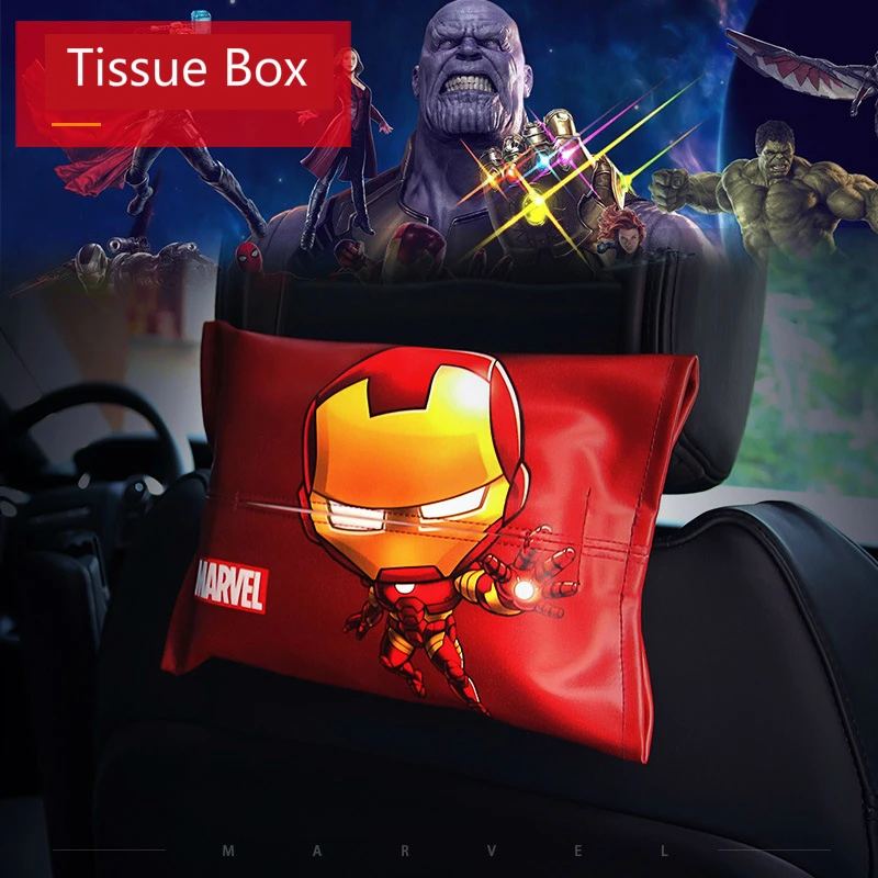 

Car Tissue Box The Avenger Car Armrest Tissue Box Cover Creative Cartoon Cute Tissue Box Holder Car Interior Accessories