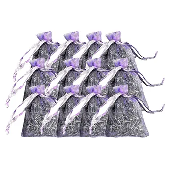 

12pcs Small Purple Organza Lavender bags Dried Lavender in Small Lilac Organza Bags Wedding gift Bags#3