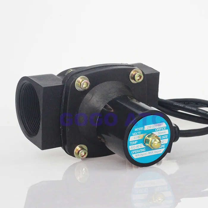 2W500-50 plastic waterproof solenoid valve 2