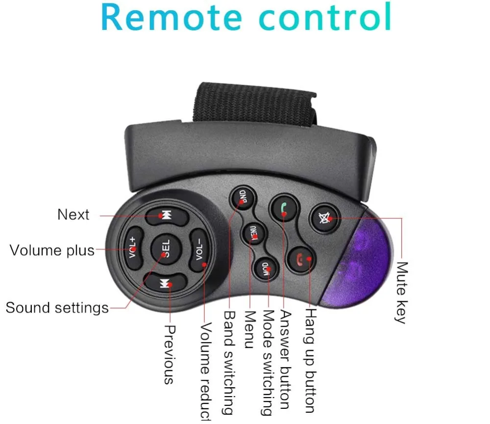 Авторадио радио автомобиль MP5 AUX FM USB Handsfree Bluetooth красочный обратный изображение поддержка камеры заднего вида дистанционное управление музыкой