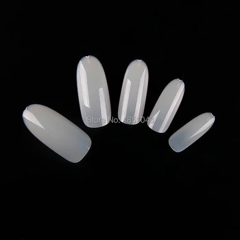 

Oval Nail tips 500 tips in bag ( 10 sizes, 50 tips each size)