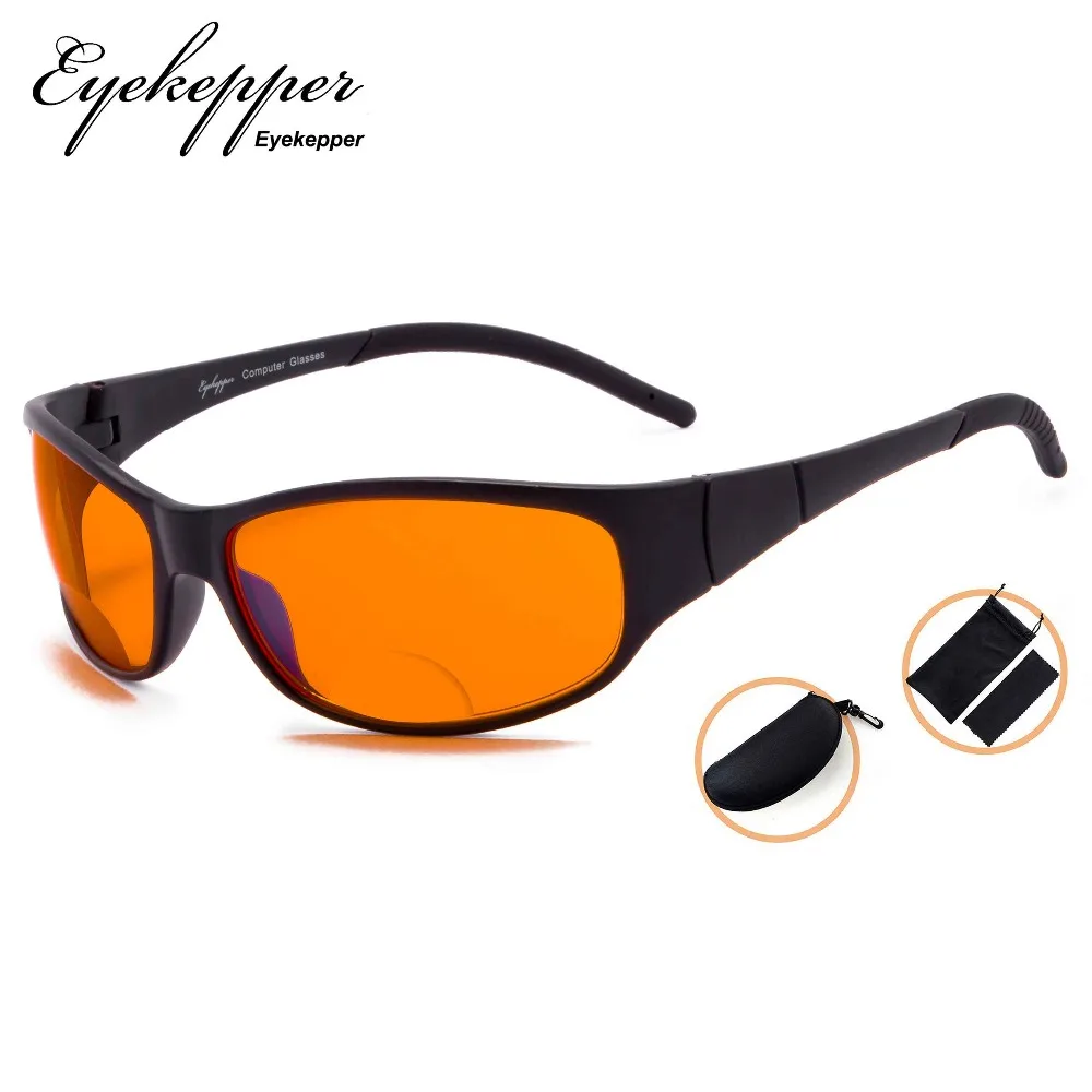 SGS080 Eyekepper синие блокирующие янтарные бифокальные очки для чтения сна ночное