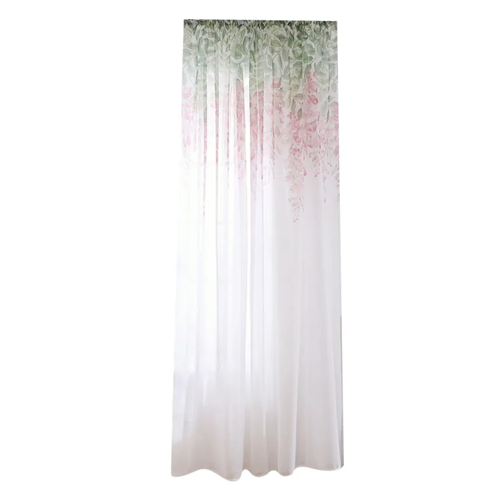Прозрачные венецианские тюлевые оконные занавески с листьями, занавески для дня рождения, свадьбы, украшения для стен, окон