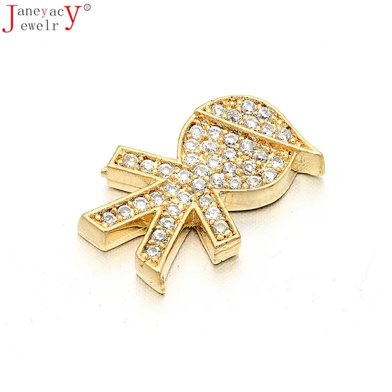 

Brass Cubic Zirconia Accessories Connector Boy DIY Women Bracelet Necklace CZ Accessories Jewelry Making L14*W10mm Accesorios