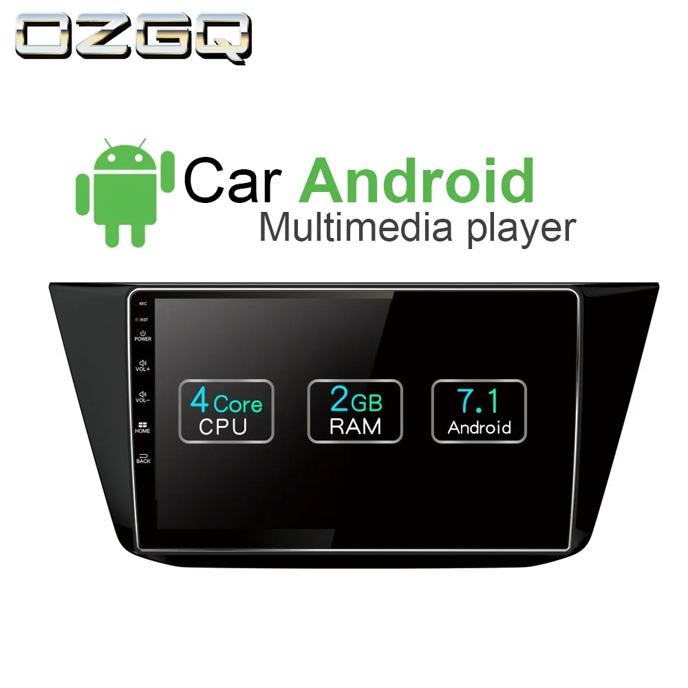 Perfect OZGQ Android 7.1 Car Player For VW Tiguan 2016 2017 2018 Screen Auto GPS Navigation Bluetooth Radio TV Audio Video Music Stereo 1