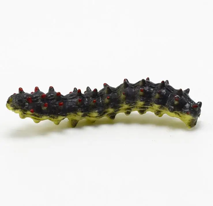 6pcs/Lot Different Twisty Worm Realistic Fake Caterpillar Insect Educational Trick Toy Simulated crawling insect animal