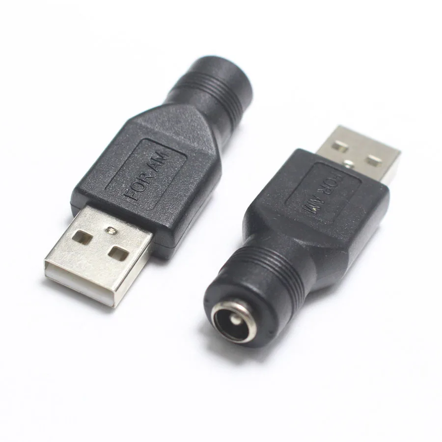1 пара штекеров 5 5*2 мм для USB 2 0 штекер/гнездо в постоянного тока разъем адаптера