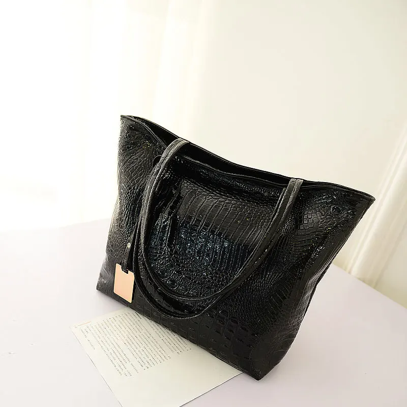 2018hot продажи Для женщин сумки блестящие Сумки дамы Новая сумка Bolsas кожа Крокодил