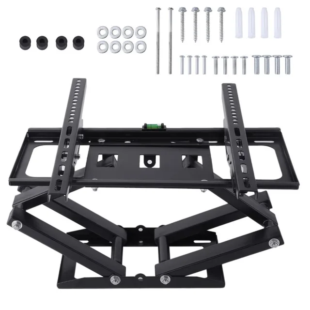 Onleny Telescopic Tv Holder Tilt Swivel Television Bracket Double Onleny Telescopic Tv Holder Tilt Swivel Television Bracket Double Arms Wall Mount For 26