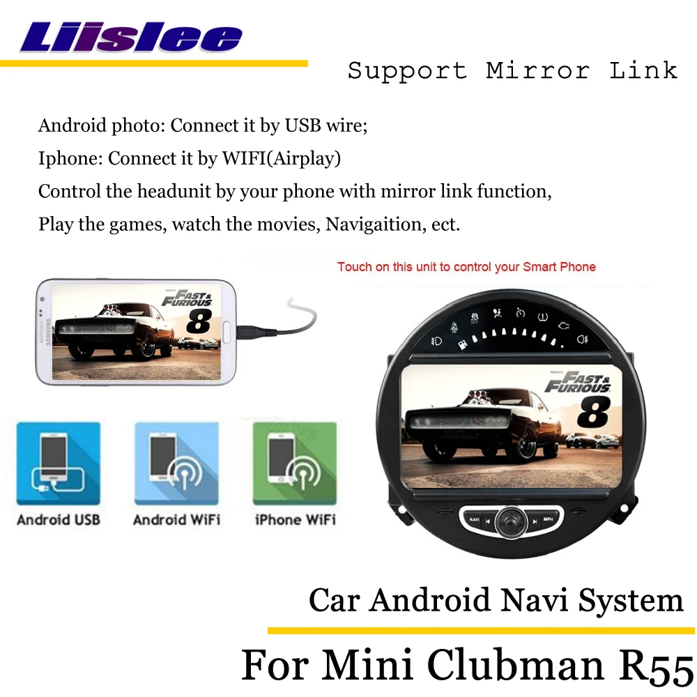 Liislee автомобильное мультимедиа андроид для Британского национального флага для дисков Mini Clubman/Clubvan R55 2007~ стерео радио аудио Carplay gps Nav Map навигация Системы