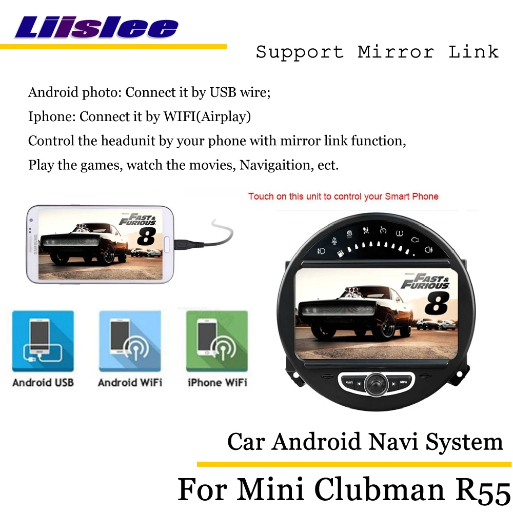 Clearance Liislee Car Android Multimedia For Mini Clubman / Clubvan R55 2007~2014 Stereo Radio Audio Carplay GPS Nav Map Navigation System 3