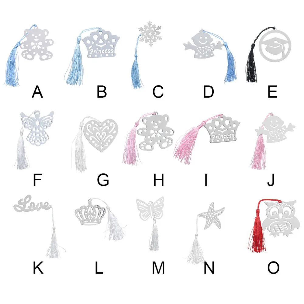 

Elegant Creative Exquisite Alloy Bookmarks With Ribbon Gift Box Cute