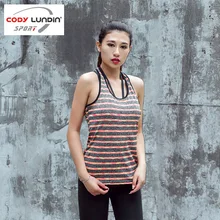 CODY LUNDIN Women Running Vest Gym Sports Vest Lady Tank Tops Body building Fitness Shirt Yoga tights girls sportwear