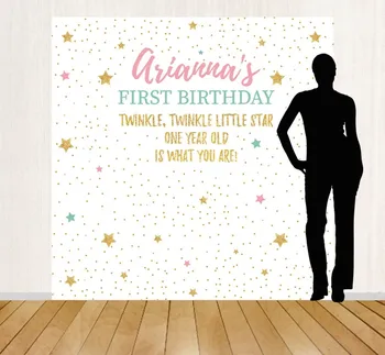 

custom Twinkle Twinkle Little Star First Birthday backdrops High quality Computer print party background