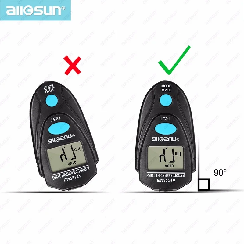 Paint Thickness Gauge Handheld Automotive Coating Thick Tester Portable Tool
