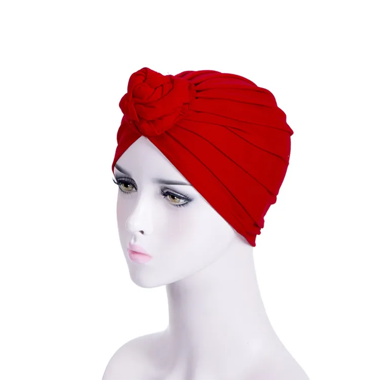 Haimeikang тюрбан Кепка Женский спортивный головной убор ободок с бантом женские эластичные складные повязки для волос головной убор аксессуары для волос шляпы - Цвет: Red