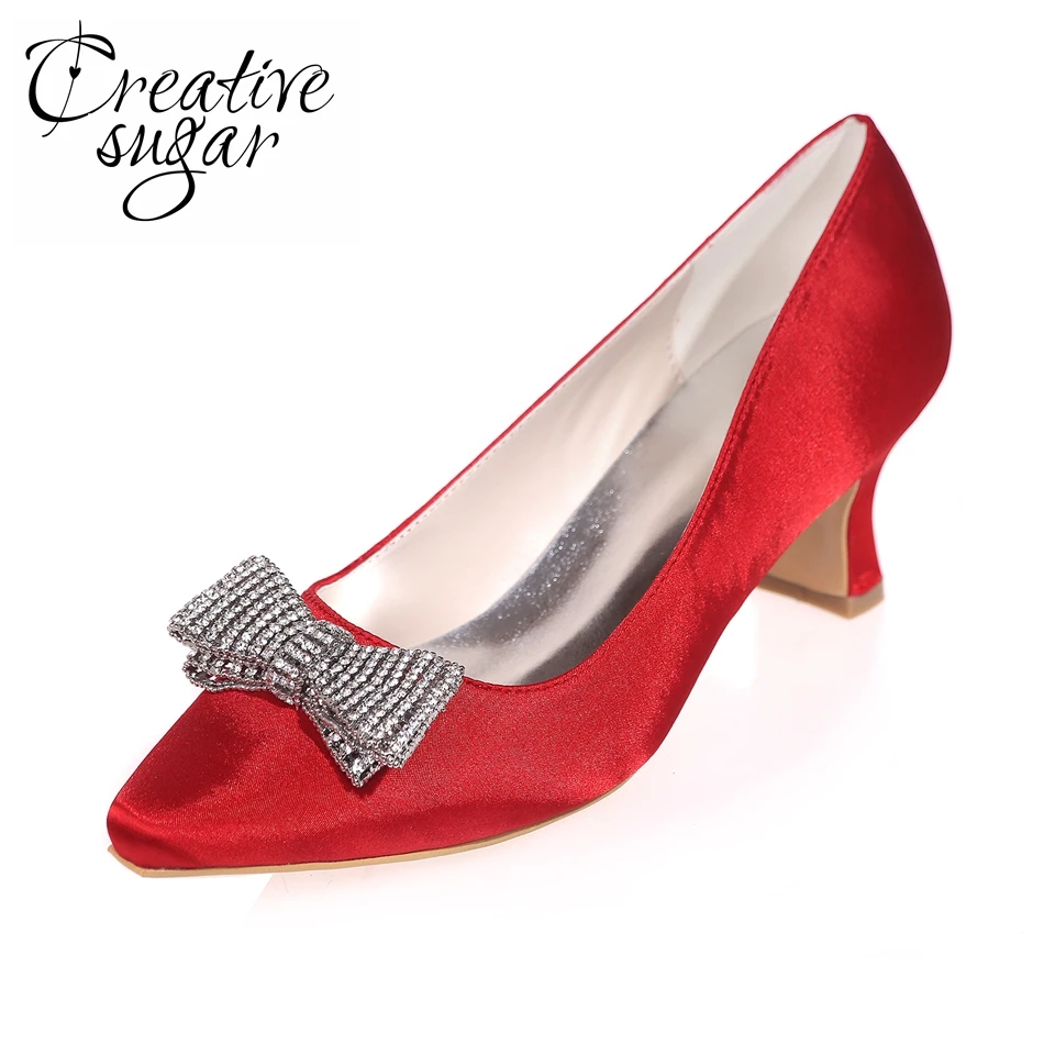 satin pointed heels