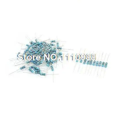 

100pcs Axial Lead Metal Film Resistors 680-4.7K Ohm 1% 1W Assortment Set