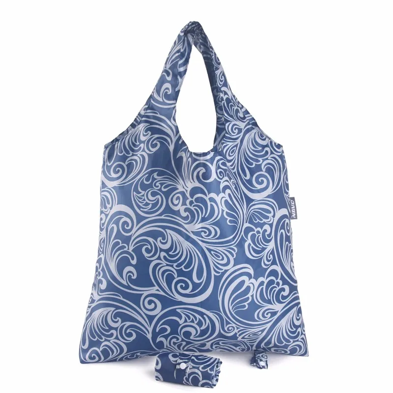 NAVO Folding Shopping Bag Eco-friendly Foldable Reusable Grocery Bags Light Weight Shoulder Tote Bags Sac Cabas SP-CJ03A (1)