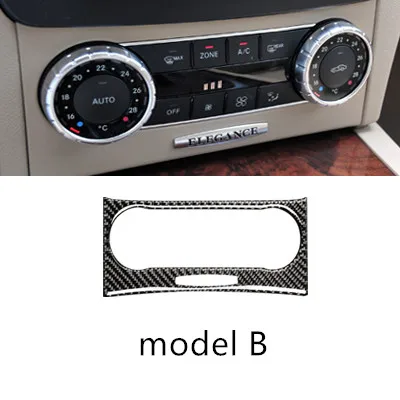 Карбоновое волокно кондиционер CD панель украшение Накладка для Mercedes Benz C Class W204 2010-2013 Автомобиль Стайлинг интерьер - Название цвета: 1 piece