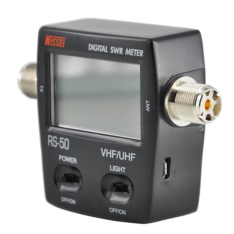 100% оригинальный цифровой измеритель мощности NISSEI RS 50 RS50 SWR/Watt 125 525 МГц 120 Вт разъем