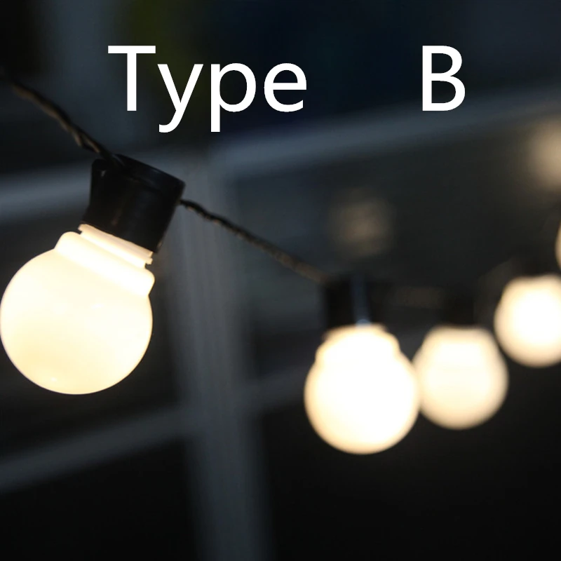 SVELTA 5CM Big Ball Lamp LED String Lights Gerlyanda 5M 20Bulbs Retro Garland For Christmas Wedding Holiday Decoration Led Light SVELTA 5CM Big Ball Lamp LED String Lights Gerlyanda 5M 20Bulbs Retro Garland For Christmas Wedding Holiday Decoration Led Light