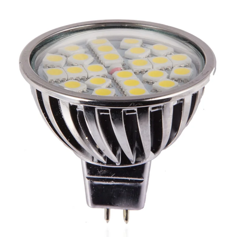 Светодиодная лампа MR16 6 шт./лот 7 Вт 12 В с регулируемой яркостью SMD5050 алюминиевый